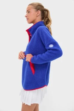 Blue And Red Fleece Cady Quarter Zip -Loeffler Randall Store NQAdtxWgAjQBjhfewQtoTI41j2AbcMh0 1