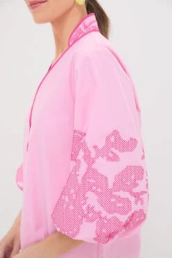 Pink Embroidery Mini Arem Caftan -Loeffler Randall Store NRpEpal2pNUVnOLhh3tQ80Gpybt5WDXS 1