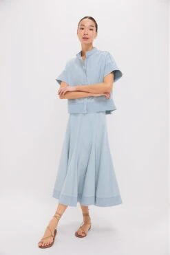 Light Wash Denim Brynn Skirt -Loeffler Randall Store NppByOmHtl9GlPJ4obwpRZkMb4xRUcWl 1