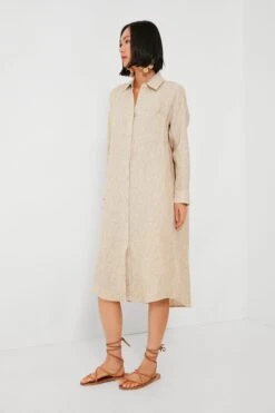 Golden Sun Stripe Linen Laguna Maxi Dress -Loeffler Randall Store OB6AkHr7sAsaPKo7AnzvYI4HVHI3d1BS 1