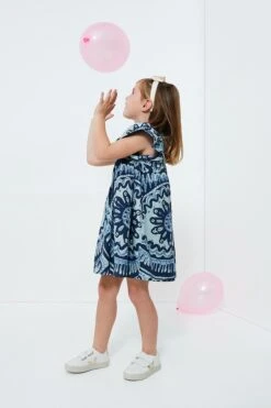 Exclusive Blue Charlough Print Flutter Sleeve Dress 8 Exclusive Blue Charlough Print Flutter Sleeve Dress -Loeffler Randall Store OTVbOcl76yI4ouSmLfblHm1aY45ElJwS 1