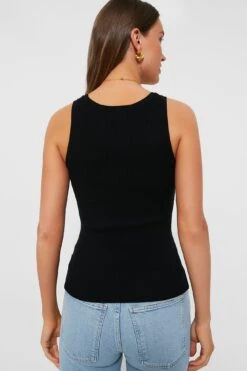 Black Shelby Rib Knit Tank 9 Black Shelby Rib Knit Tank -Loeffler Randall Store Ox2Cw5DjLjPX0FBvN5Jr70RUuECbZh6F 1