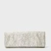 Silver Beaded Clutch