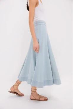 Light Wash Denim Brynn Skirt -Loeffler Randall Store PJaZQF8cN1fTpA68uTw2KokAvLQ6oB5i 1