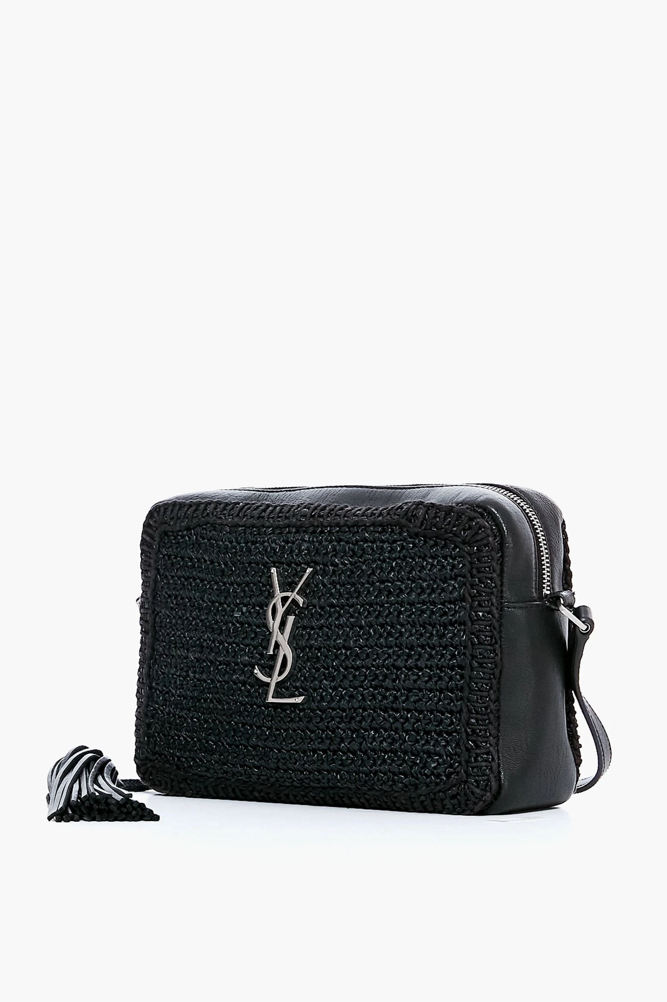 Saint Laurent Black Raffia Camera Bag 3 Saint Laurent Black Raffia Camera Bag - Image 3