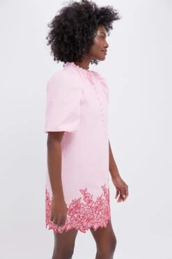 Pink & Red Embroidered Mimi Mini Dress -Loeffler Randall Store PKxT14V6VMCUDerUp3HirjzNu3FUseq9 1