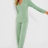Eberjey Mineral Green Gisele Long PJ Set