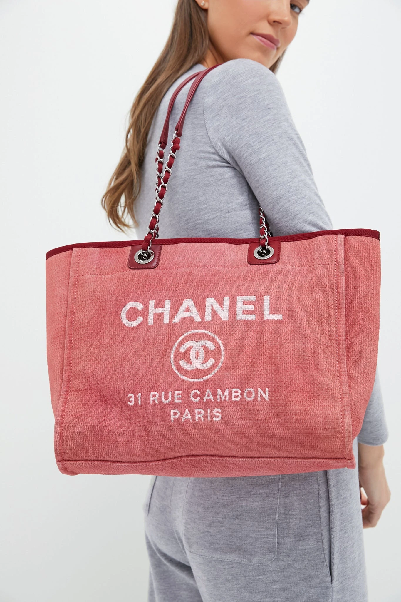 CHANEL Deauville MM Tote Bag 2 CHANEL Deauville MM Tote Bag - Image 2