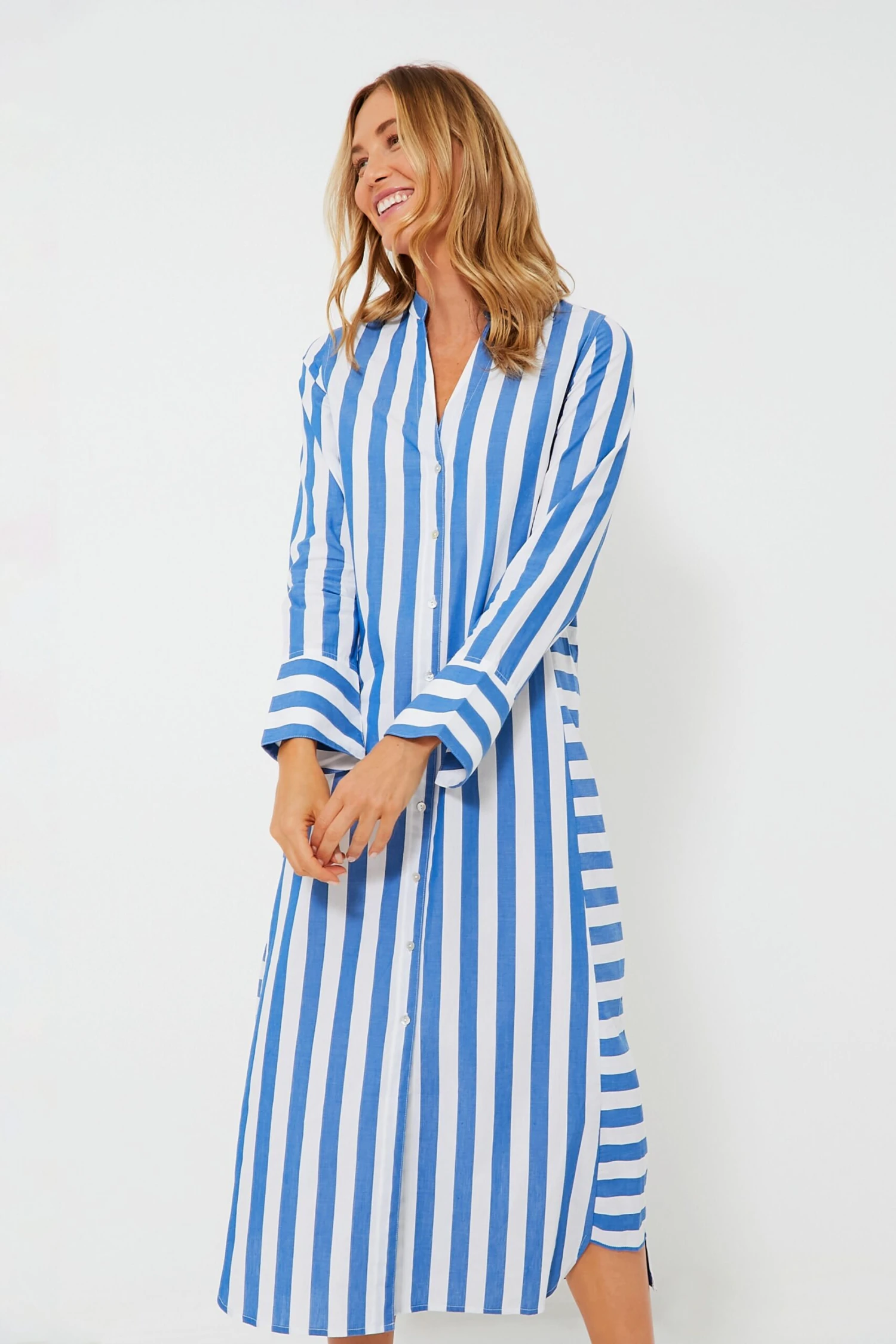 Aegean Stripe Jude Shirt Dress 1 Aegean Stripe Jude Shirt Dress