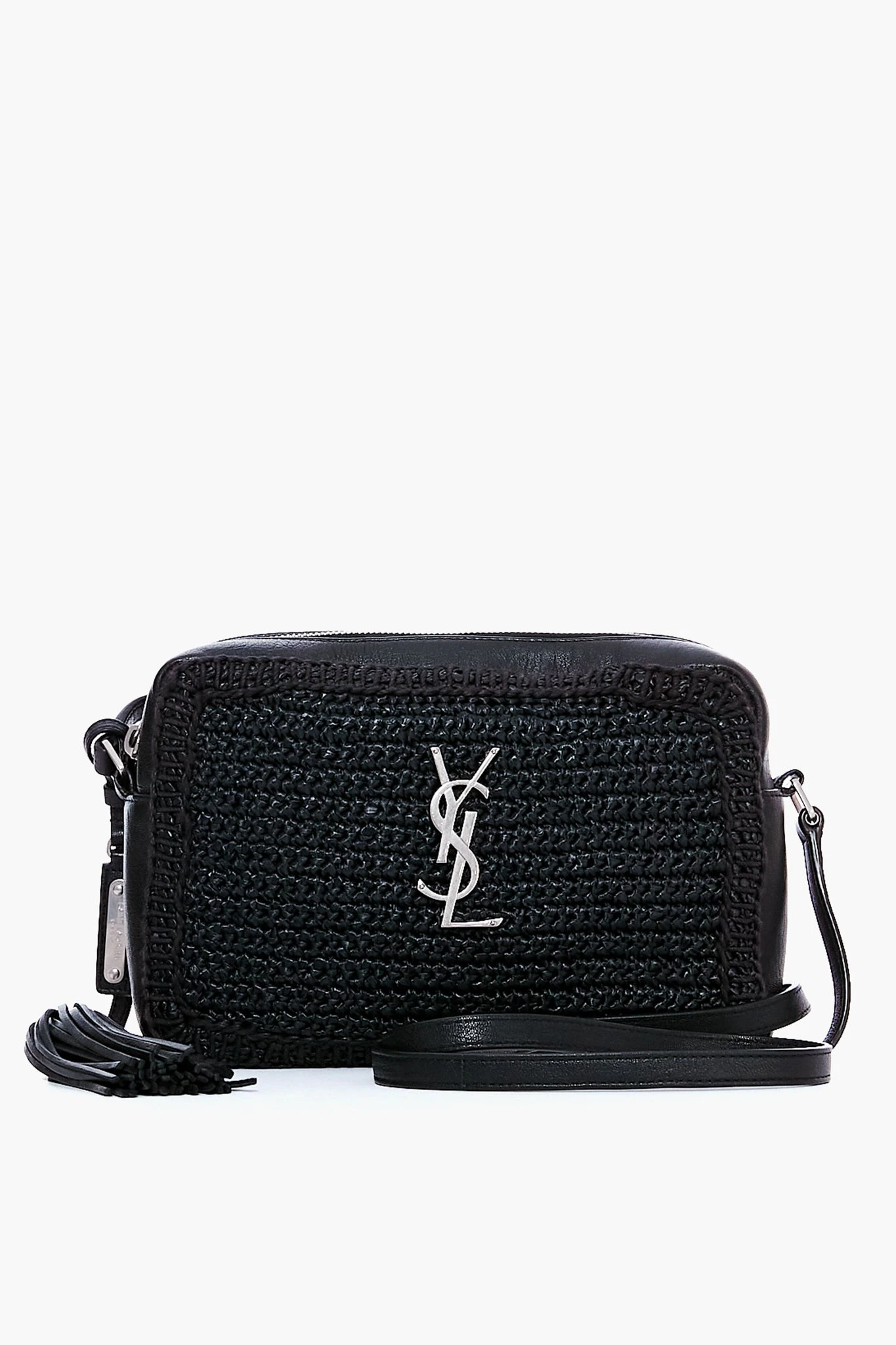 Saint Laurent Black Raffia Camera Bag 1 Saint Laurent Black Raffia Camera Bag