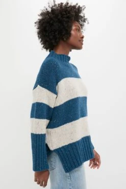 Ink Marl Arna Striped Funnel Neck Sweater -Loeffler Randall Store PpmP2gymRsrIt9OTIXOdoEeOPPDAppA5 1