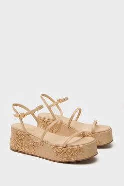 Beige Raffia With Hibiscus Embroidery Gio Platform Sandals -Loeffler Randall Store Q8PtDBWbn9Cbadl3OyjaSz9HSX99gQEa 1