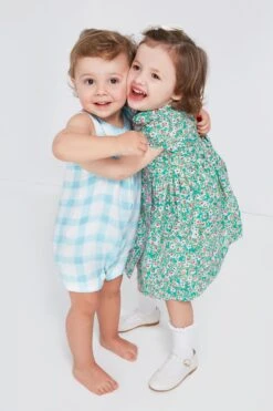 Blue Painted Gingham Shortie Romper -Loeffler Randall Store QE3PvUSE7gM2QBgQGLsYEt95l6DGVm4p 1