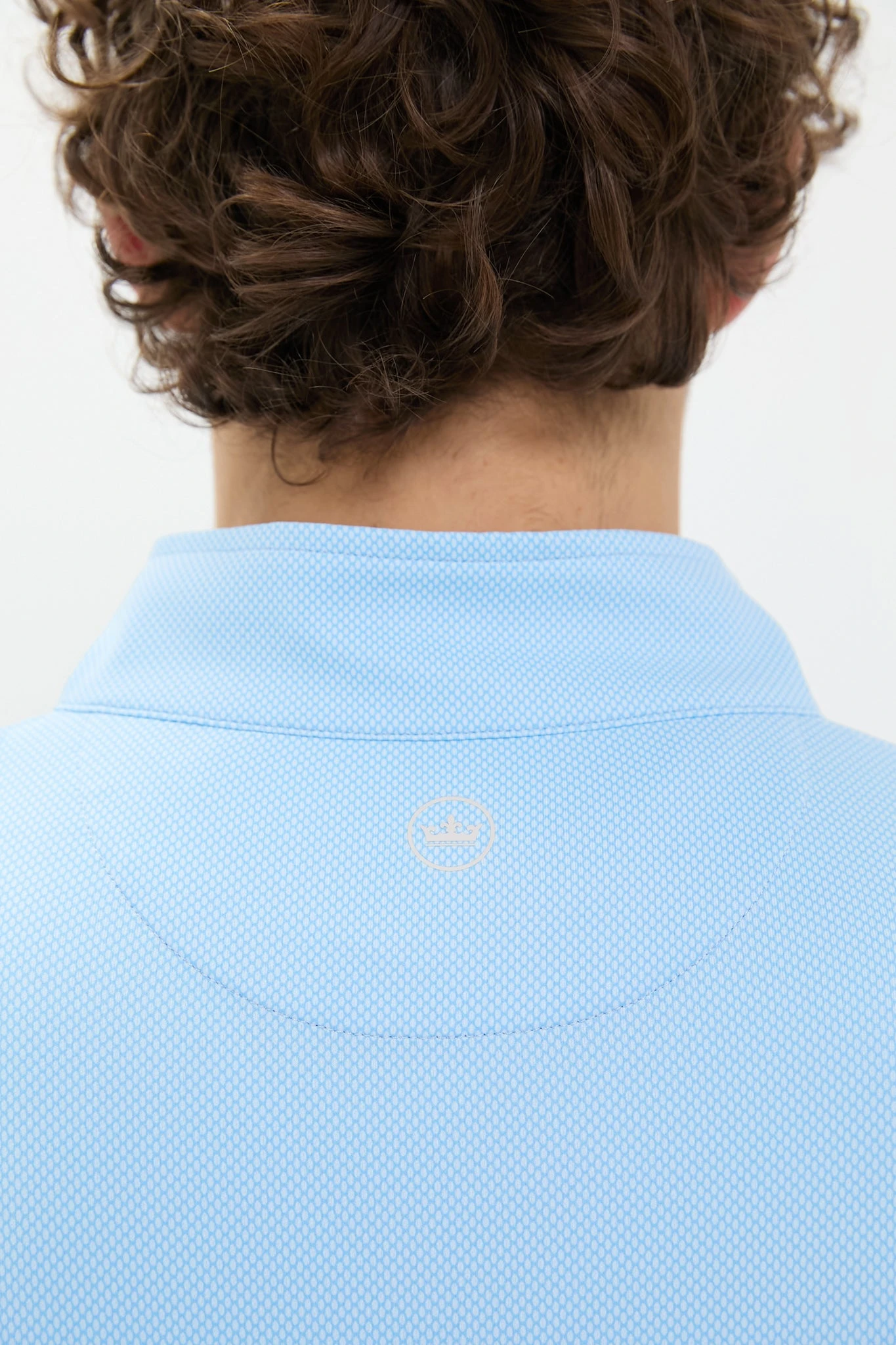Peter Millar Pale Blue Perth Birdseye Performance Quarter-Zip 5 Peter Millar Pale Blue Perth Birdseye Performance Quarter-Zip - Image 5