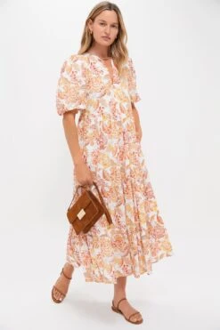 Saffron Floral Cisco Maxi Dress -Loeffler Randall Store QRaOjWEwuNR8EjY81MlTrs9Uj0oHLh7i 1