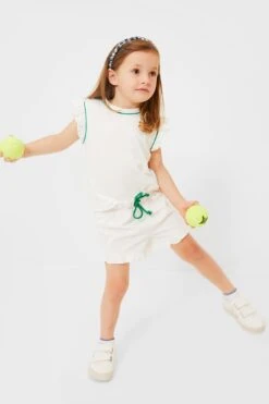 Exclusive Green Piping White Stella Shorts -Loeffler Randall Store QUUTM866lXqDsIDbeT5K1WxycBK304gN 1