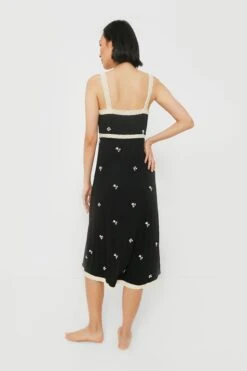 Black Rubina Embroidery Pajama Slip Dress 8 Black Rubina Embroidery Pajama Slip Dress -Loeffler Randall Store QaGg1EmFNBOaU8yymfty7DI5uCj7fwEX 1