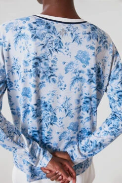 Blue Bouquet Long Sleeve Ryan Boyfriend Tee 14 Blue Bouquet Long Sleeve Ryan Boyfriend Tee -Loeffler Randall Store QaZy3U19nwDjd1raBQq0NKBkG78Cdd6C 1