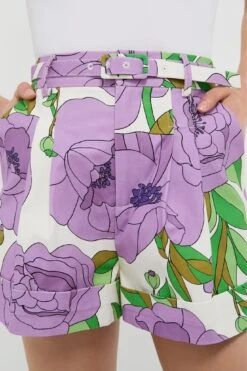 Lilac Floral Cuffed Conor Shorts -Loeffler Randall Store R7kCk9Mz8TfbeFYEzIhR6GrymO1QePZC 1