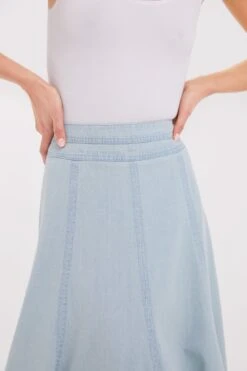 Light Wash Denim Brynn Skirt -Loeffler Randall Store RJ3RA2gsH4gQBPiTKIxdfdRId1FNCSIW 1