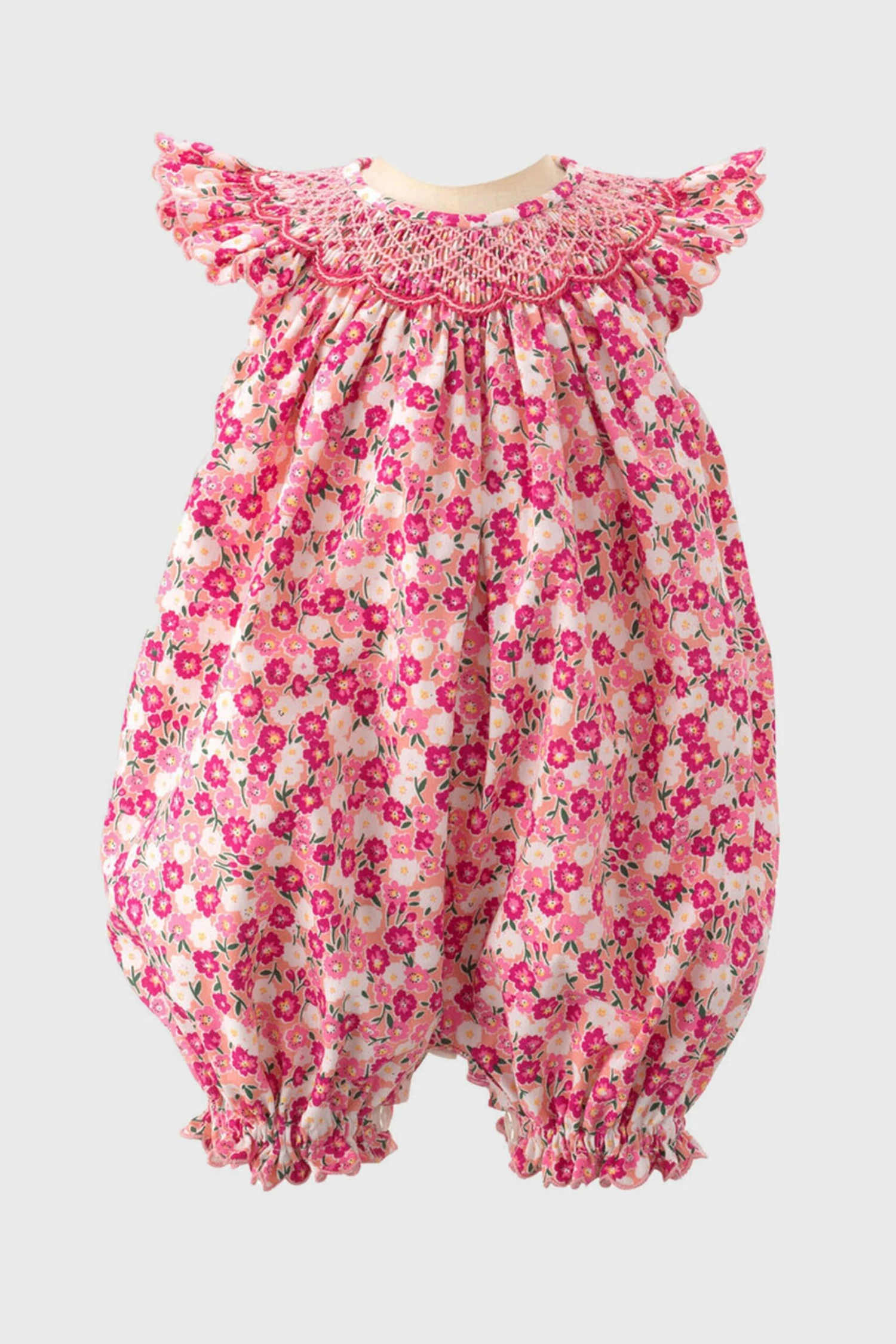 Carnation Smocked Babysuit 1 Carnation Smocked Babysuit