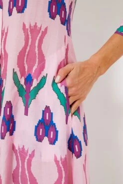 Sumba Pink Shirt Midi Dress -Loeffler Randall Store RVlbY79YjYTolAG8BiX9nKQWv3mYSpLh 1