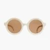 Sweet Cream Euro Round Sunglasses -Loeffler Randall Store S5YmkAaSZAhcXxn7jdXZgFET1zQBMvrZ 1