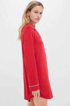 Eberjey Haute Red Gisele Sleepshirt -Loeffler Randall Store SsgK8NZF3cNUxZ9IhxdhbEZRCFggMt0g 1