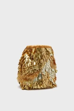 ULLA JOHNSON Gilt Celeste Paillette Drawstring Bag -Loeffler Randall Store T7OvUTjvrdQPDewvpjMroz4a9zdEtkQi 1