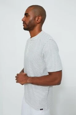 Shell Flint Stripe Short Sleeve Sunwashed Henley 13 Shell Flint Stripe Short Sleeve Sunwashed Henley -Loeffler Randall Store TKuD6AtowlvupRn0Q09W1NVjz0XVDdq9 1