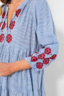 Poppy Stripe Long Sleeve Salty Paloma Caftan -Loeffler Randall Store TXQETAWmgePhJoazXitU84GZ2GJN47XK 1