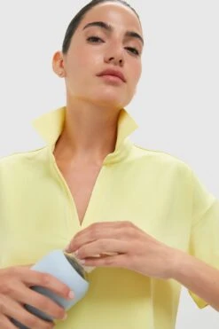 Lemongrass Cropped Performance Jersey Caroline Polo -Loeffler Randall Store TeY2eGc1CwW2HDV9hyrCdN9TEdhpcLnD 1