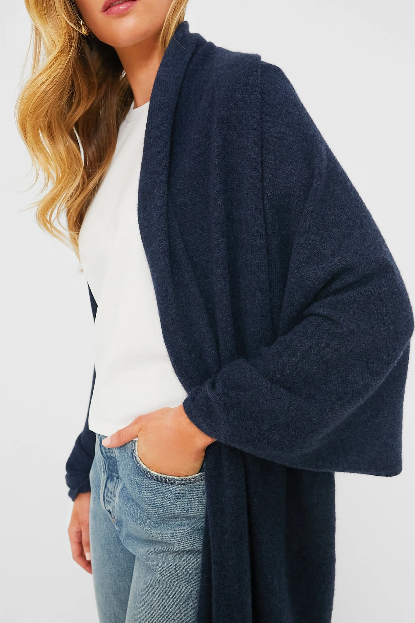 Midnight Cashmere Blanket Scarf 4 Midnight Cashmere Blanket Scarf - Image 4