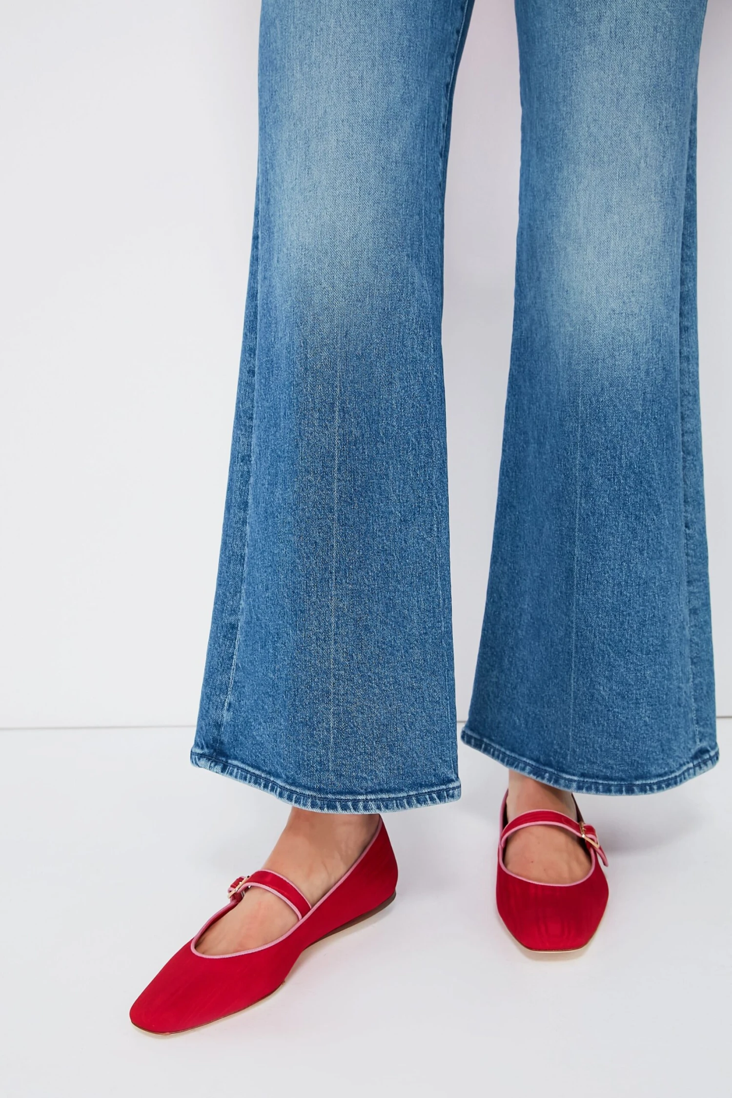 Loeffler Randall Red Moire Ginger Mary Jane Flat 3 Loeffler Randall Red Moire Ginger Mary Jane Flat - Image 3