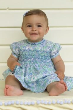 Floral Meadow Smocked Dress & Bloomers