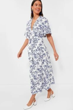 Vintage Rose Blue Ankita California Poplin Dress -Loeffler Randall Store UaGOhKsLpAJ8sqBzWFGjIL3fCA6X4CJx 1