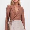 Brown And Cream Rapt Attention Blazer -Loeffler Randall Store UcKK9i3WnBoWsldnNTYkIYlbZ98AXJ0H 1