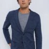 Deep Navy Inlet Knit Blazer