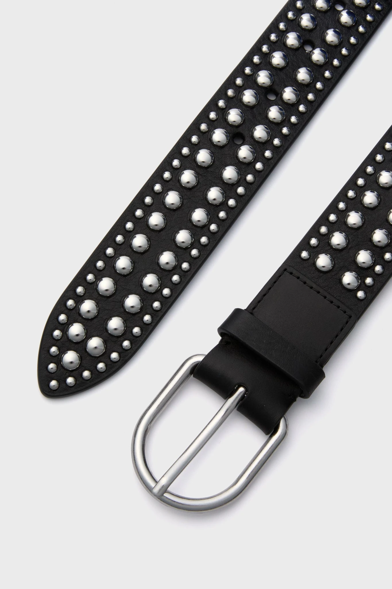 Loeffler Randall Black With Silver Studs Isaac Belt 4 Loeffler Randall Black With Silver Studs Isaac Belt - Image 4