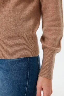 Camel Heather Ribbed Trim Cashmere Turtleneck -Loeffler Randall Store VA01ZcqQKZeikp66bQfUSuxqkyk9xoc8 1