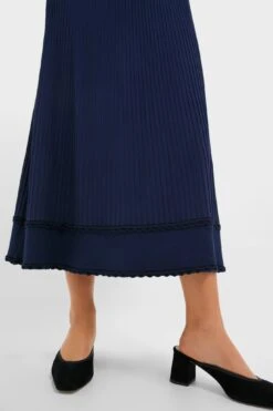Navy Knit Claudia Midi Skirt -Loeffler Randall Store VHog0ly8J6BNlcVnwVnf6Bo6ltjGTVgi 1