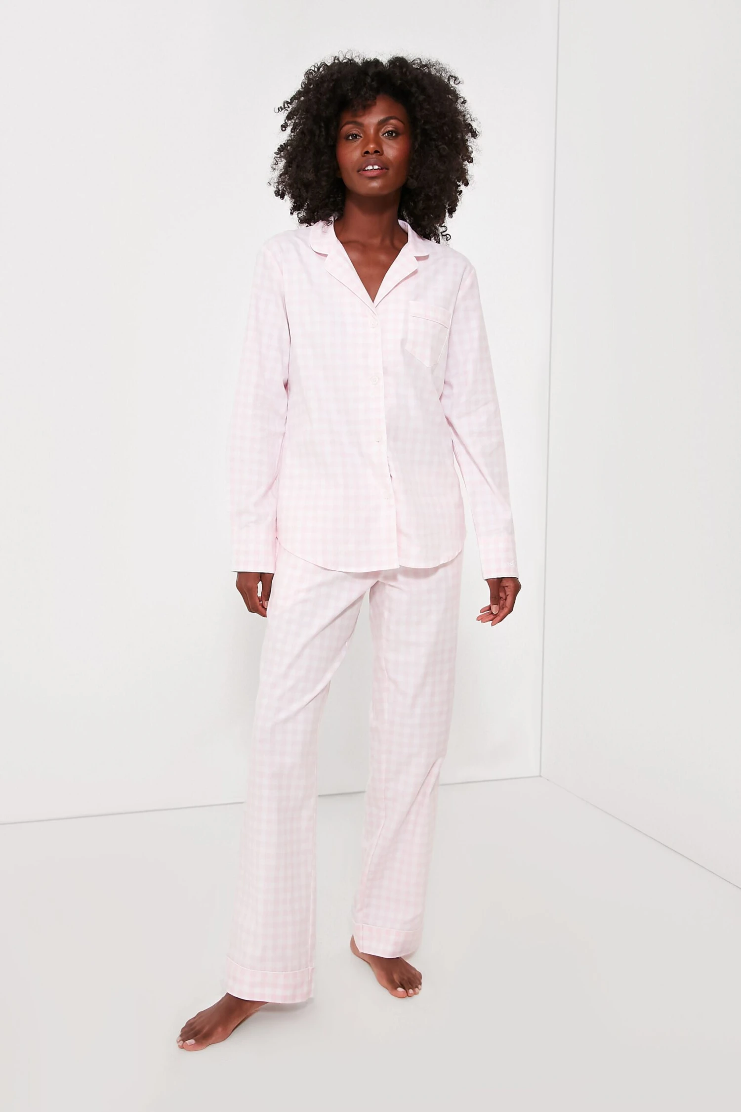 Pink Gingham Pajama Set 1 Pink Gingham Pajama Set