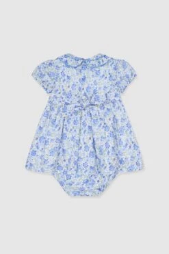 Dusty Blue Floral Arcadia Baby Girls Hand-Smocked Set -Loeffler Randall Store Vg0eFQyK3sc3dLMub9vTDlm54guCrmWB 1
