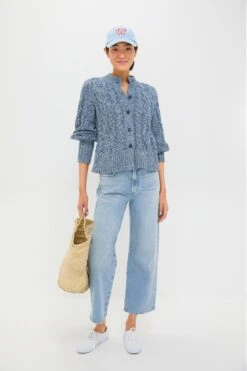 Marled Blue Colette Cardigan -Loeffler Randall Store VluciEySHhhqFCWXbKQJWNnuKE1xNrak 1