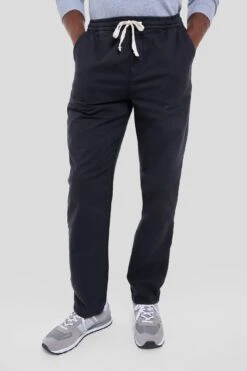 Marine Layer Washed Black Athletic Fit Saturday Pants