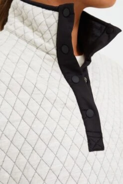 Marine Layer White And Black Corbet Reversible Pullover -Loeffler Randall Store W3amFdN7uPTxHDr2IYZjUQGwHWT0TxKY 1