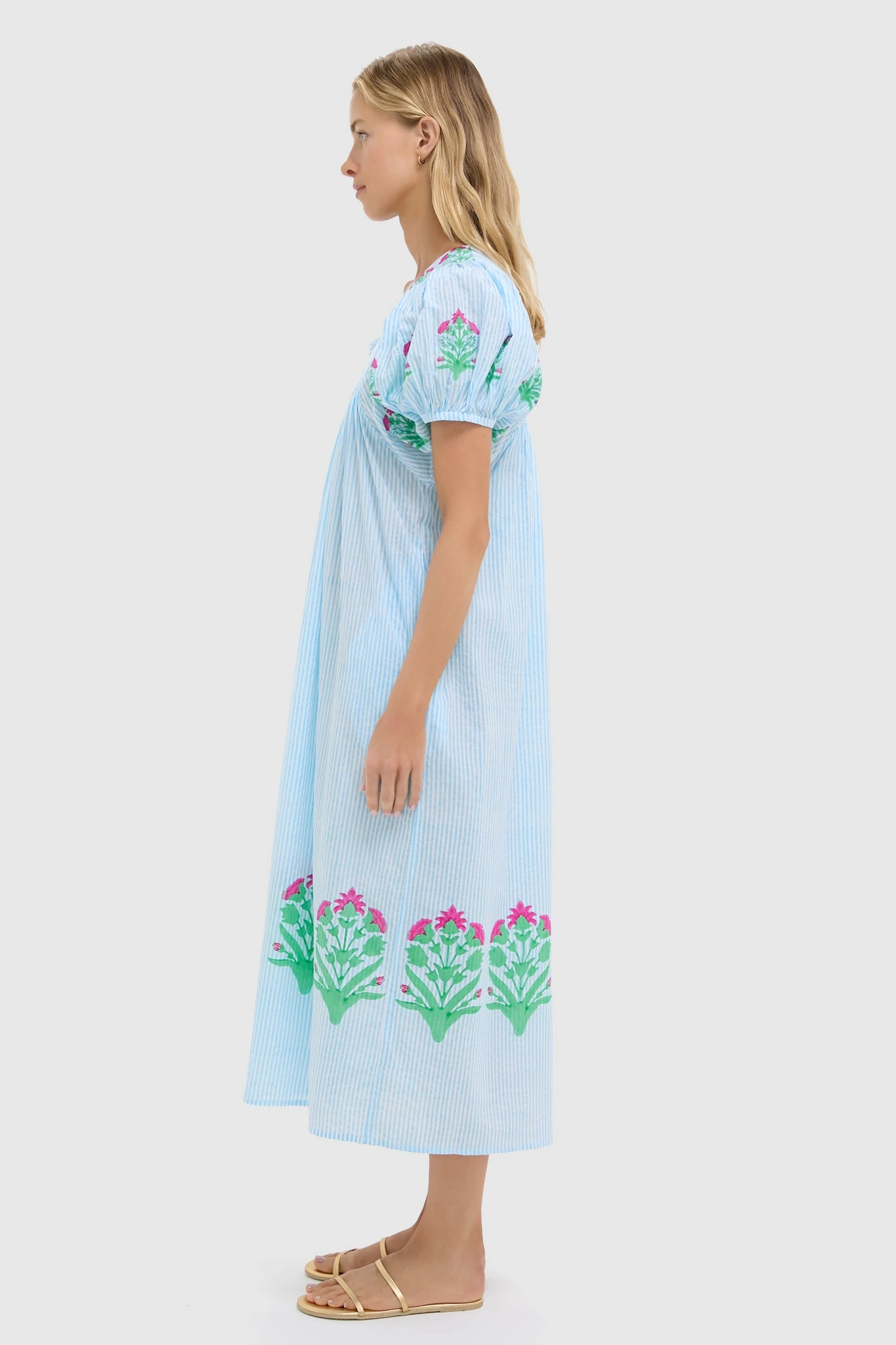 Palladio Garden On Thin Stripe Sai Dress 3 Palladio Garden On Thin Stripe Sai Dress - Image 3