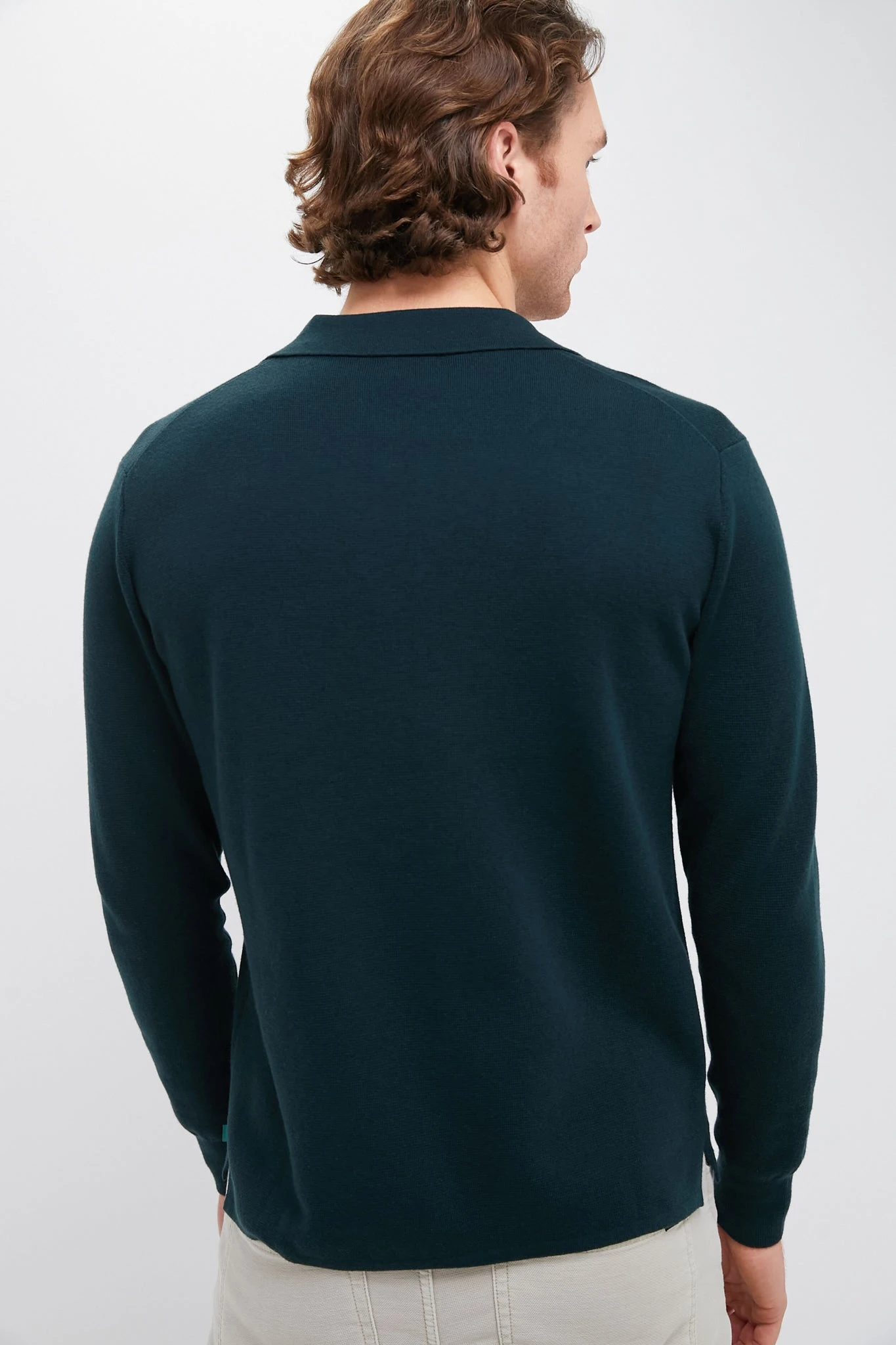 Forest Green Merino Cardigan 4 Forest Green Merino Cardigan - Image 4