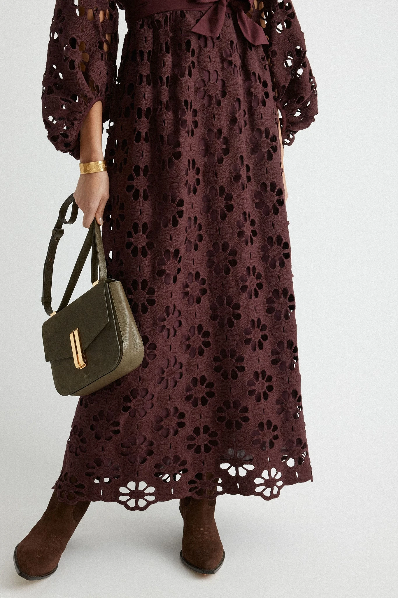 Olive Suede Vancouver Bag 2 Olive Suede Vancouver Bag - Image 2