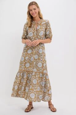 Arles Satin Lucy 4 Short Sleeve Dress